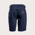 7 For All Mankind Comfort Sateen Chino Short in Deep Navy - Back image of navy chino shorts