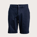 7 For All Mankind Comfort Sateen Chino Short in Deep Navy - Front image of navy chino shorts