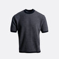 Virgin-Wool Jumper – Black Micro Dot