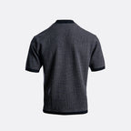 Virgin-Wool Jumper – Black Micro Dot
