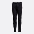 Black slim-fit jeans shown flat against a light gray background. Emporio Armani Jeans. Sakks Menswear Southampton.
