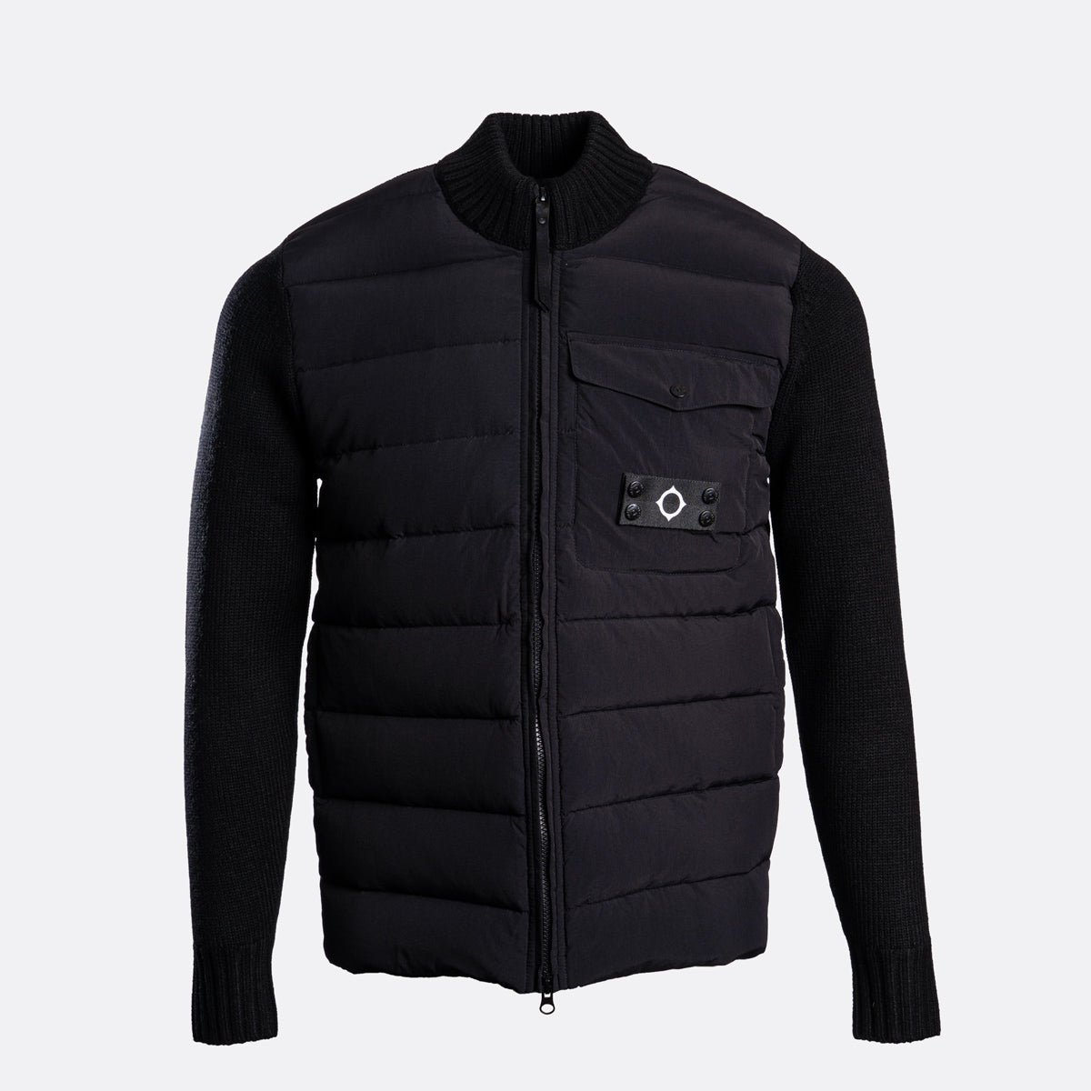 MA.Strum Hybrid Jacket available at Sakks Menswear in Southampton.