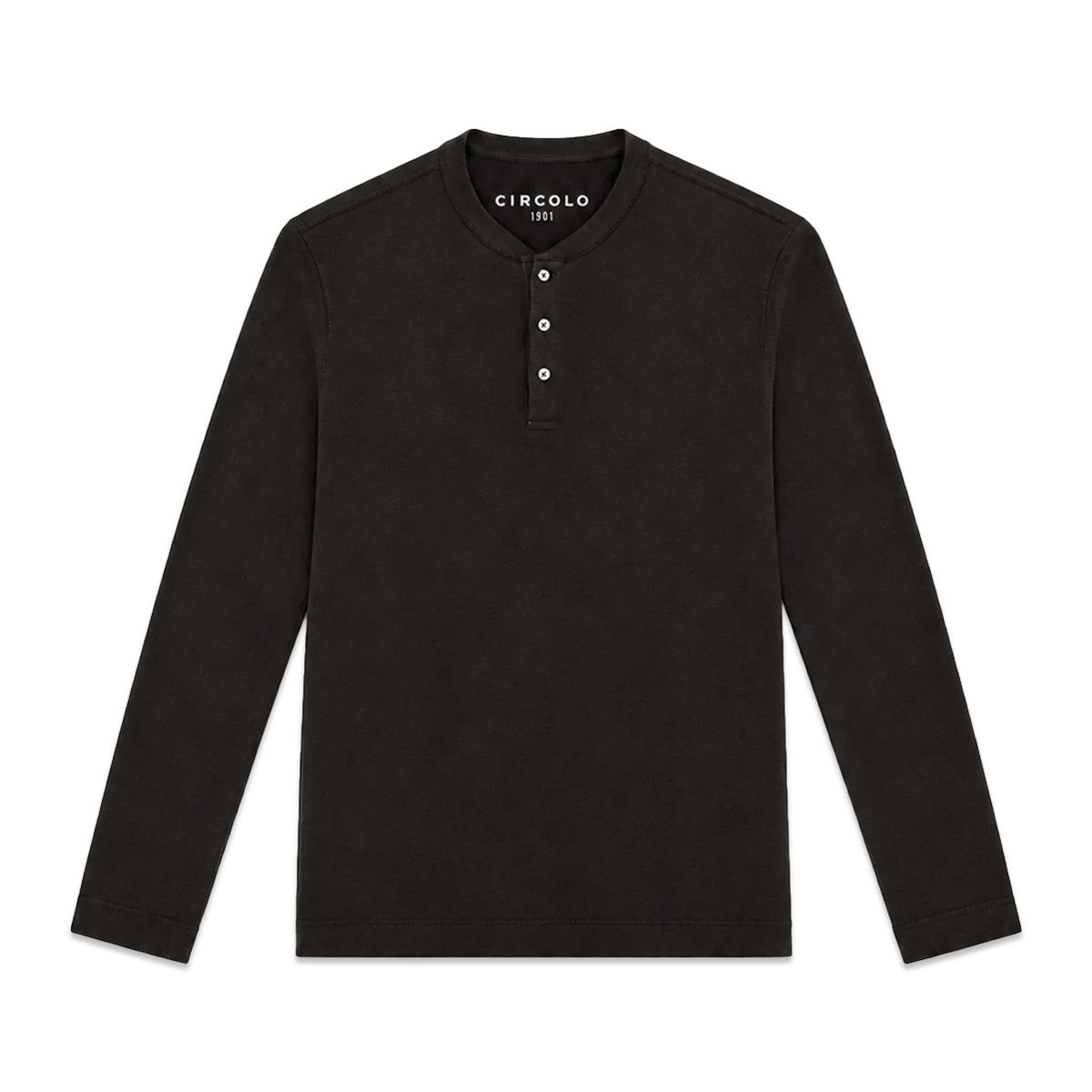 Henley Shirt - Nero Assoluto