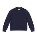 Sweatshirt Soft Felted Jersey Wool - Blu Navy Soft