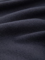 Sweatshirt Soft Felted Jersey Wool - Blu Navy Soft