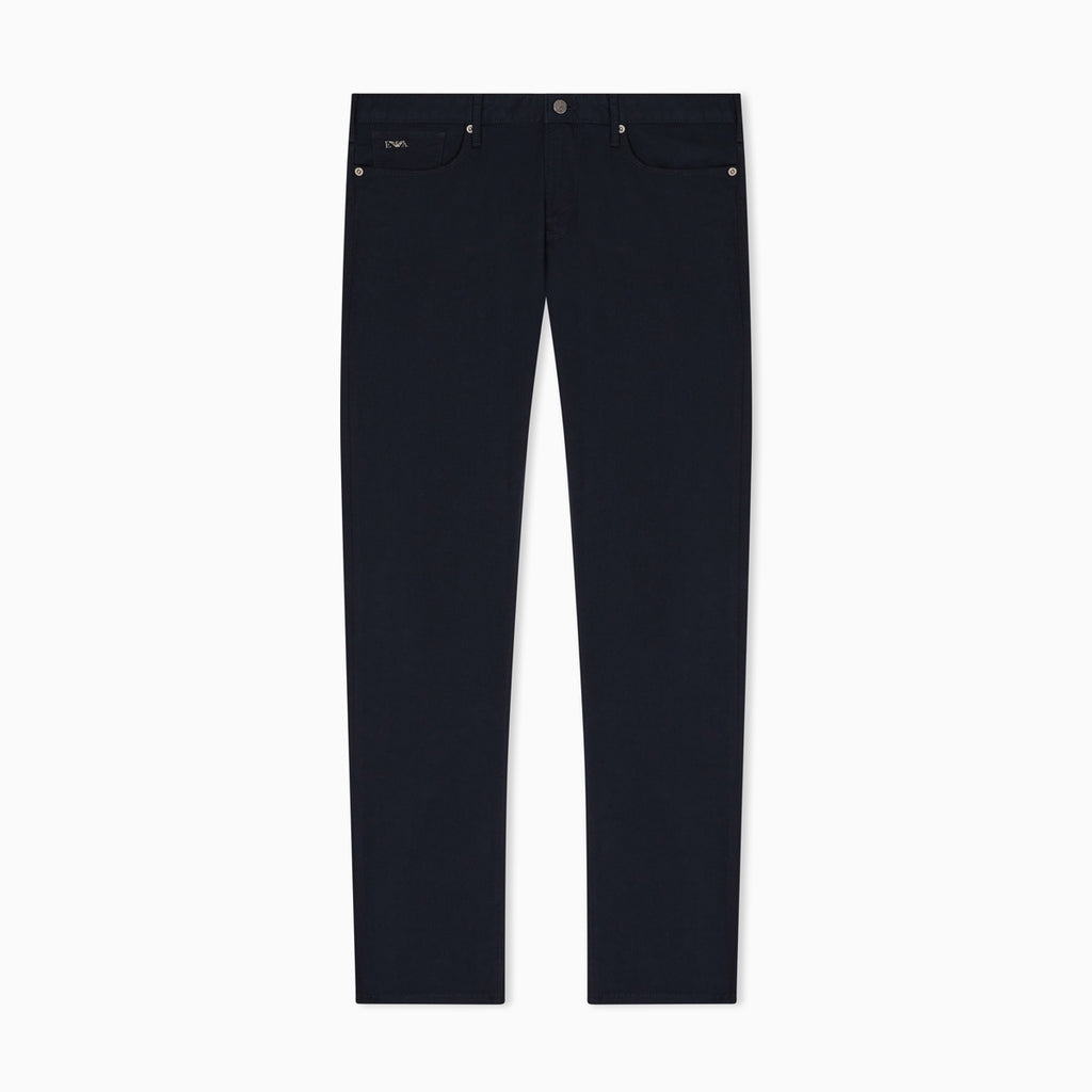 J06 Stretch-Fabric Slim-Fit Trousers - Navy Blue