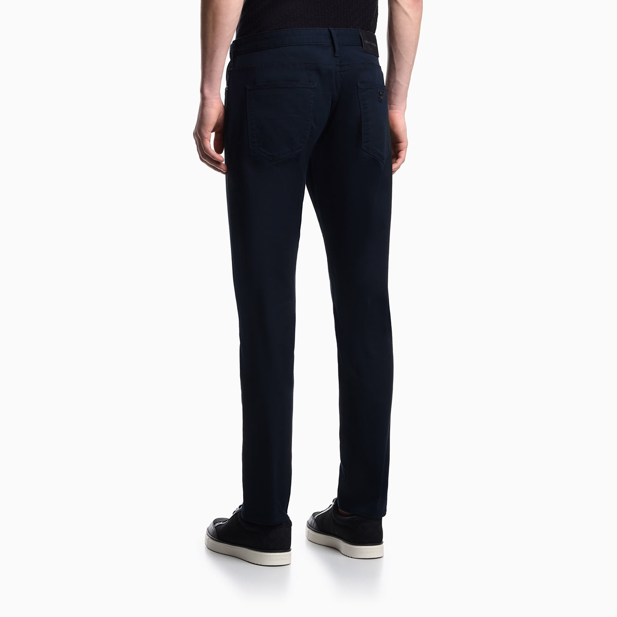 J06 Stretch-Fabric Slim-Fit Trousers - Navy Blue