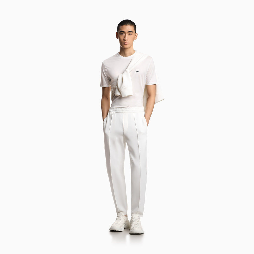Jersey T-Shirt With Embroidery - Off White