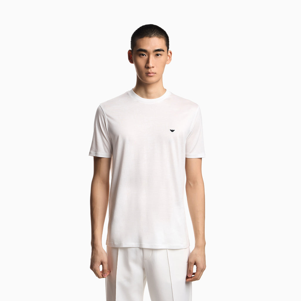 Jersey T-Shirt With Embroidery - Off White