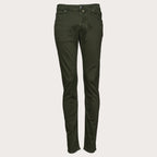 Bard Regular-slim 5 Pocket Cotton and Lyocell Stretch Twill Pants - Algae Green