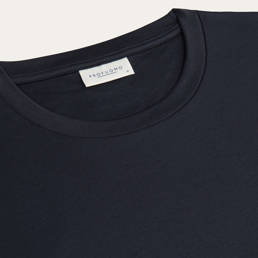 Pima Cotton T-Shirt - Navy