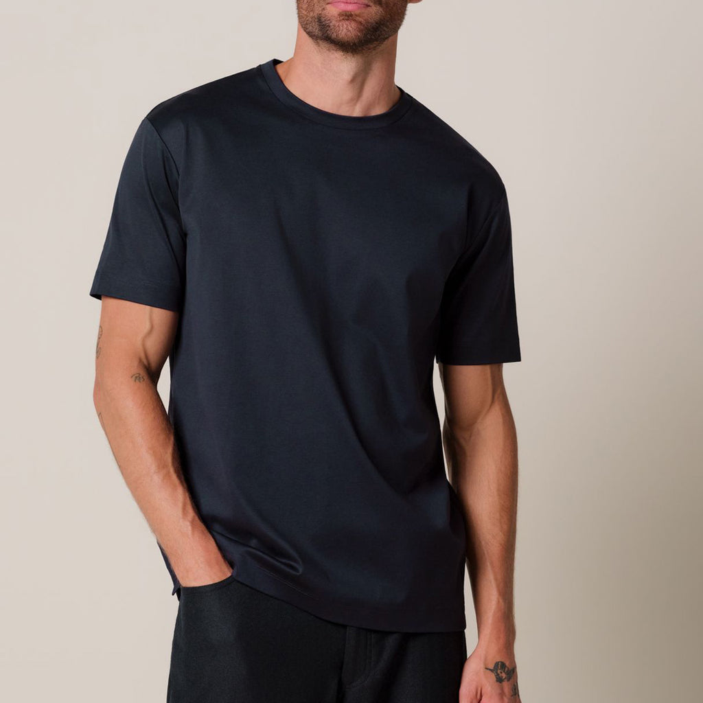 Pima Cotton T-Shirt - Navy