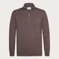 Luxury Basic Half Zip - Aubergine