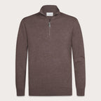 Luxury Basic Half Zip - Aubergine