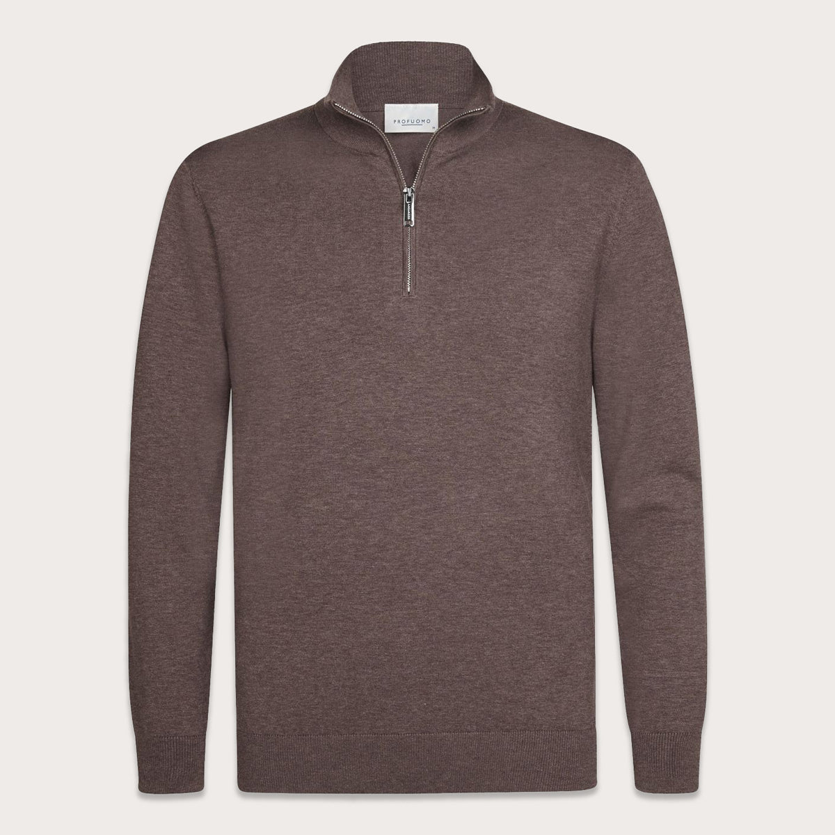 Luxury Basic Half Zip - Aubergine