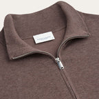 Luxury Basic Half Zip - Aubergine