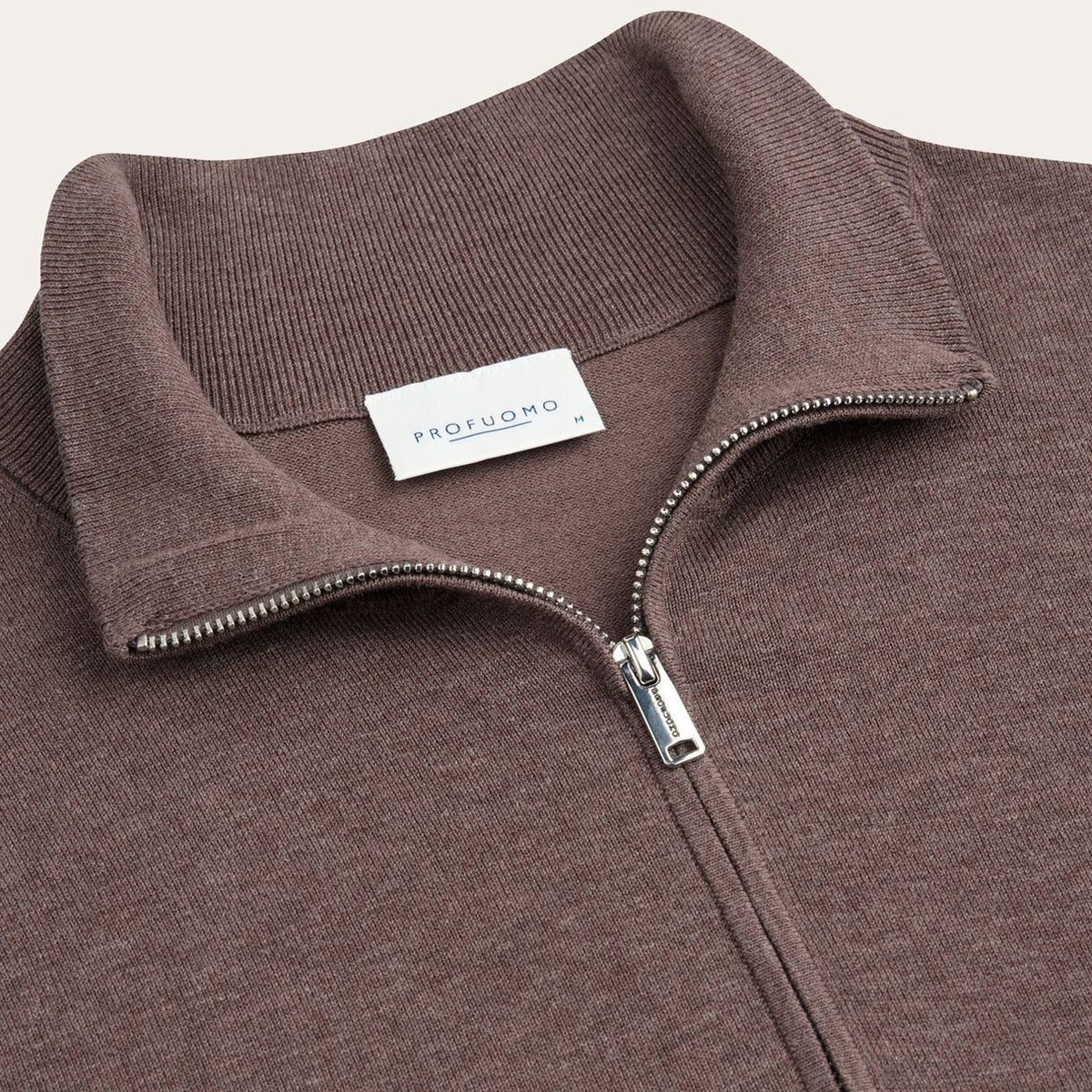 Luxury Basic Half Zip - Aubergine