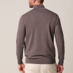 Luxury Basic Half Zip - Aubergine
