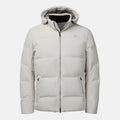 UBR Bolt Down Jacket in Desert displayed on a light grey background. UBR Jackets available at Sakks Menswear in Southampton.