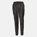 Dark charcoal gray pleated trousers with an elastic drawstring waistband, shown against a plain light gray background. Briglia 1949 Trousers available at Sakks Menswear in Southampton.