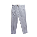A pair of light gray slim-fit chinos with a straight leg, shown flat against a solid white background. Briglia 1949 Trousers available at Sakks Menswear in Southampton.