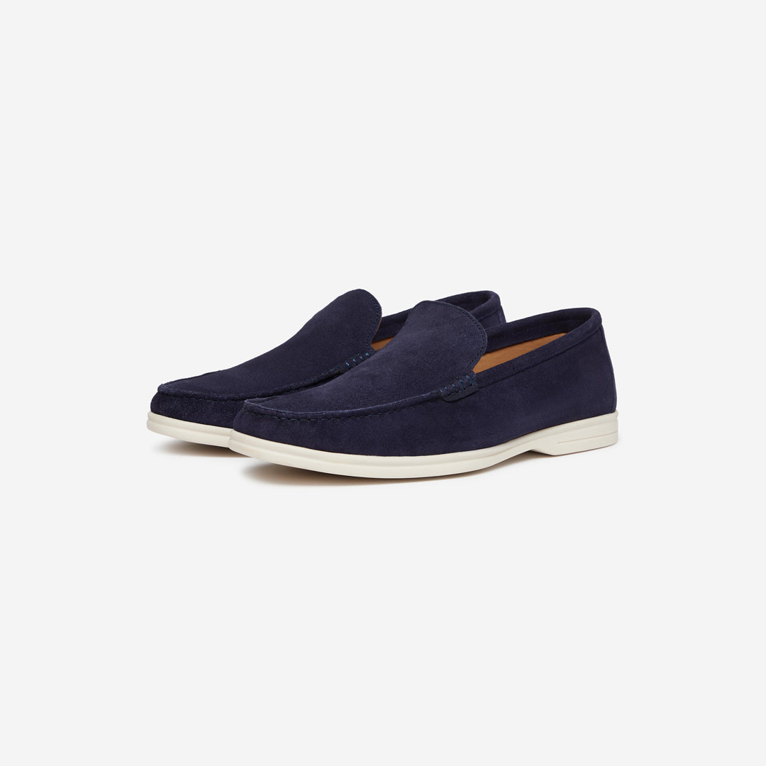 Black webbing strap with a logo on a white background. Oliver Sweeney Loafers available at Sakks Menswear in Southampton.