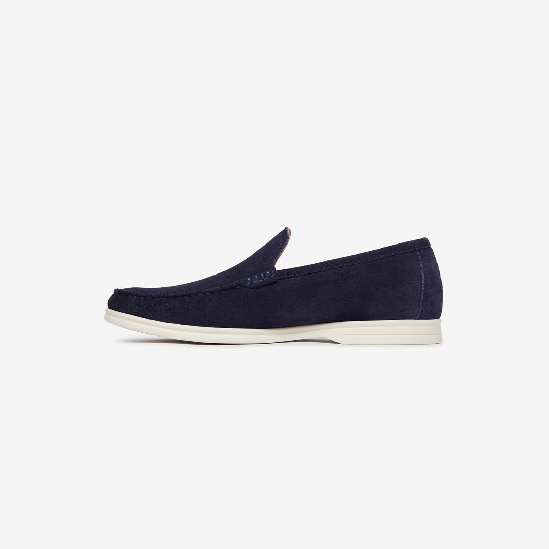 Black leather wallet on a white background. Oliver Sweeney Loafers available at Sakks Menswear in Southampton.