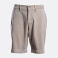 7 For All Mankind Chino Shorts Comfort Sateen - Mud - A pair of men's Beige Chino Shorts front image