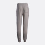 A pair of light gray jogger pants shown from the back, featuring a single back pocket and ribbed cuffs, displayed on a clean white background. Belstaff Sweat Pants. Sakks Menswear Southampton.