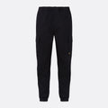 Black quilted pants on a white background. Belstaff Cargo Pants. Sakks Menswear Southampton.