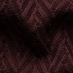 A close-up of a dark burgundy knit fabric with a textured chevron pattern. Eton Polo. Sakks Menswear Southampton.