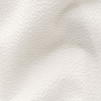 A close-up texture shot of a white or off-white woven fabric with a fine mesh or perforated pattern and soft folds. Eton Short Sleeve Shirt Sakks Menswear Southampton.