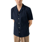 Eton Seersucker Resort Shirt - Blue